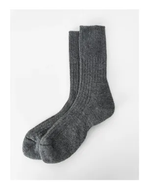 Angora Wool Thermal Socks - Grey