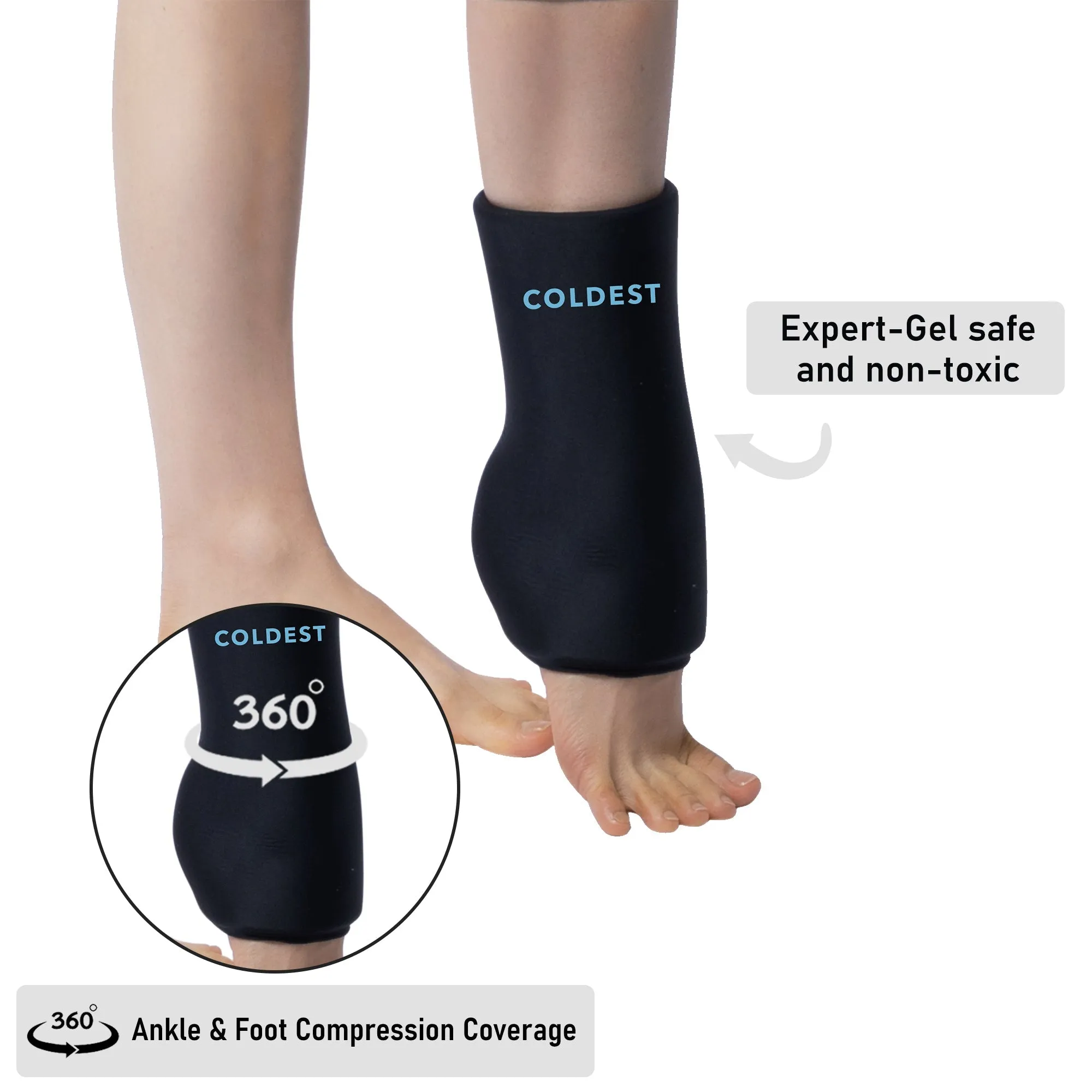 Ankle   Foot 360° Ice Pack Sleeve