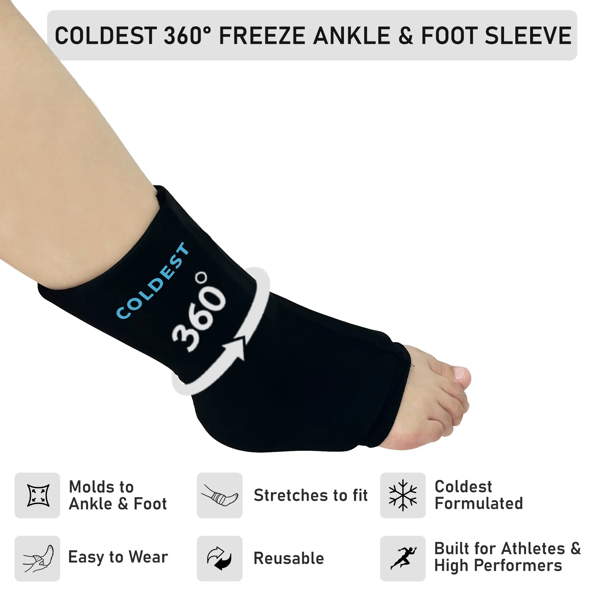 Ankle   Foot 360° Ice Pack Sleeve