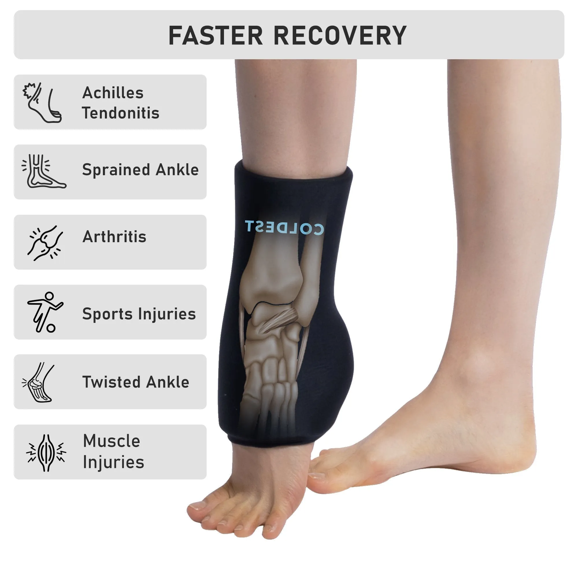 Ankle   Foot 360° Ice Pack Sleeve