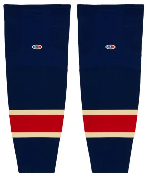 Athletic Knit (AK) HS2100-512 New York Rangers Heritage Navy Mesh Ice Hockey Socks