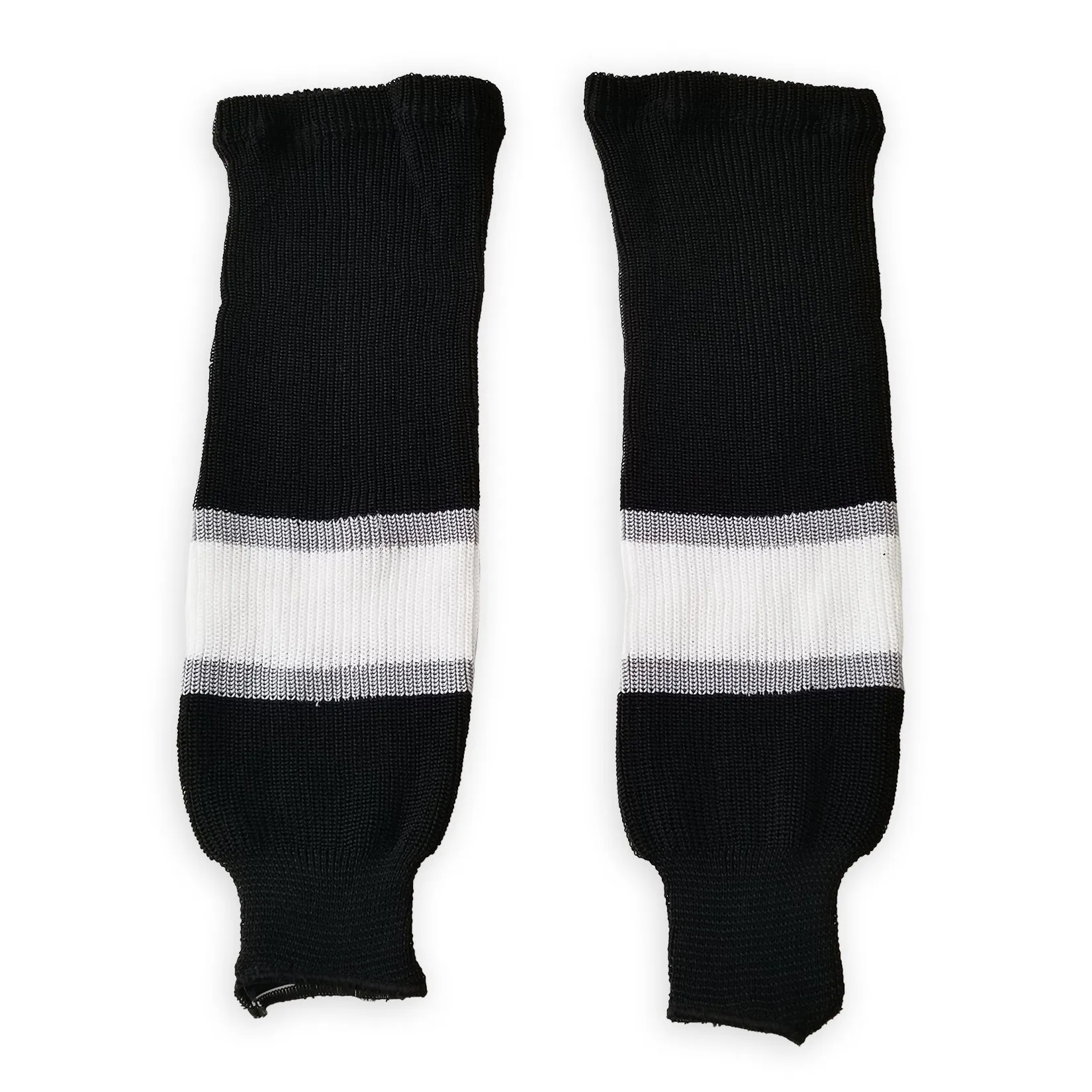 Athletic Knit (AK) HS630-941 Ontario Reign Black Knit Ice Hockey Socks