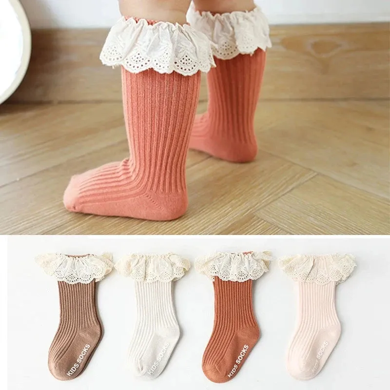 Baby Socks Knee High  Soft Cotton