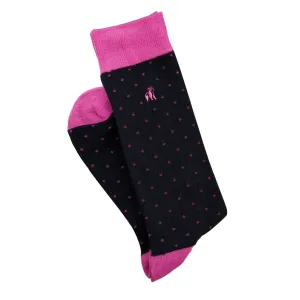 Bamboo Socks - Spotted Pink