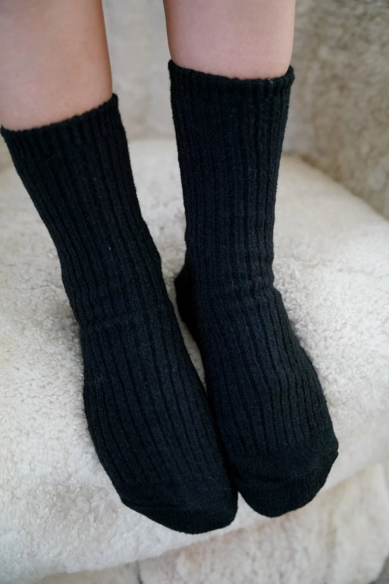 Black Lounging Socks