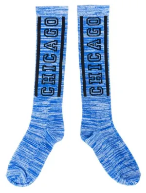 Chicago Heather Blue Socks