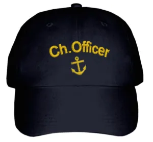 Chief Officer'S CAP-Embroidered-Black