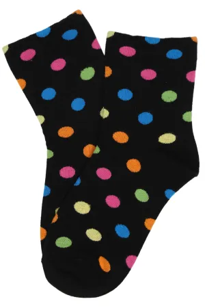 Disco Dot Socks Black