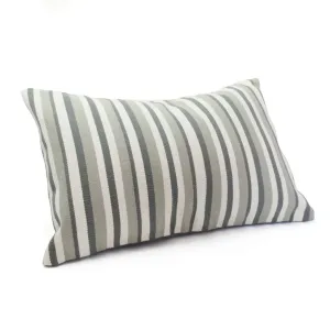 Grey Narrow Stripe Pillow Cover