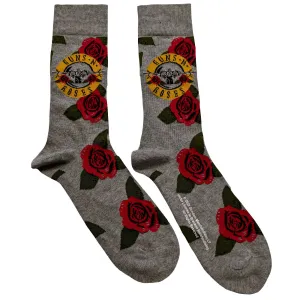 Guns N' Roses Socks: Bullet Roses (US Size 8 - 10)