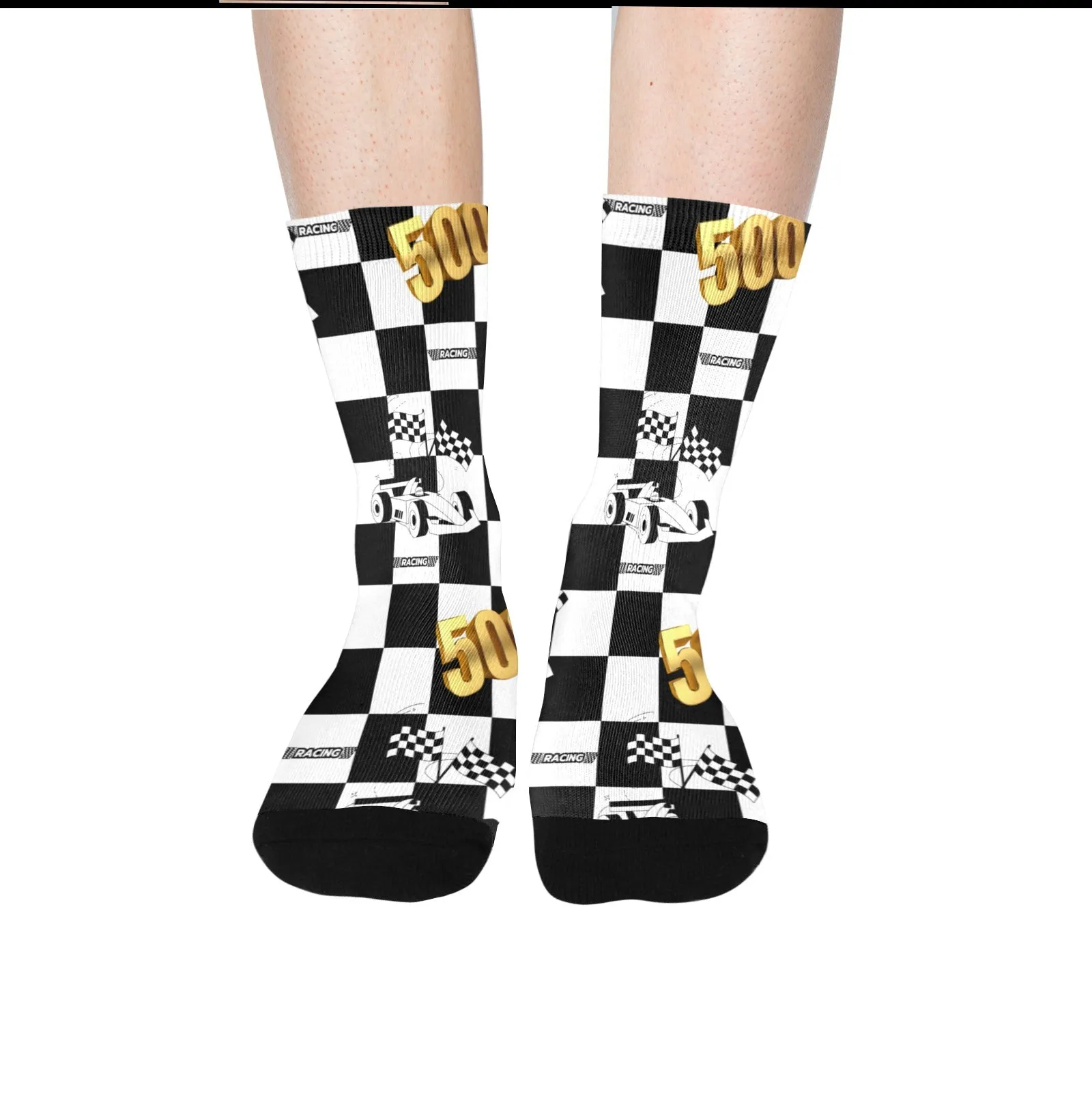 Indy 500 Crew Socks - Ships from The USA