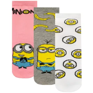 Kids Minions Socks 3 Pack