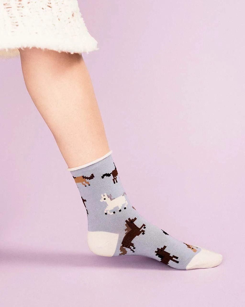 Lil Sebastian Crew Socks - Blue