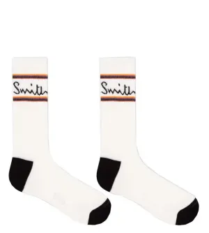 PAUL SMITH Logo Socks - White