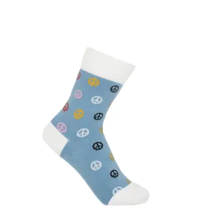 Peace Women's Socks - Blue