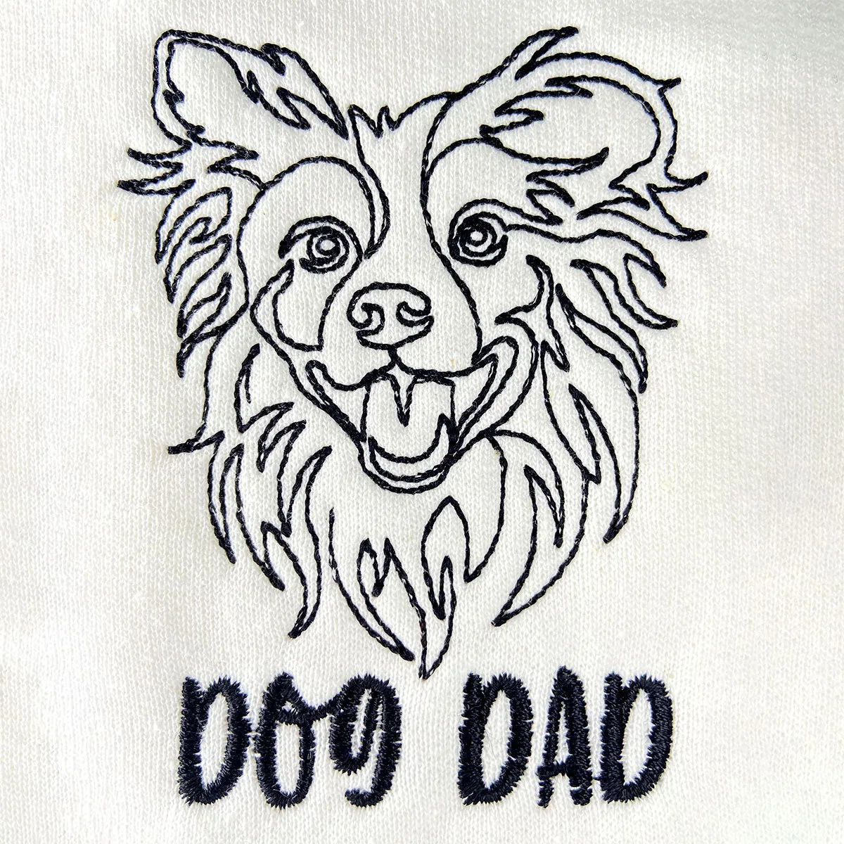 Personalized Border Collie Dog Dad Shirt Embroidered Collar, Custom Shirt with Dog Name, Best Gifts For Boxer Lovers