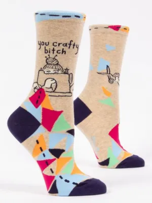 "Blue Q" Women's Socks - You Crafty Bitch