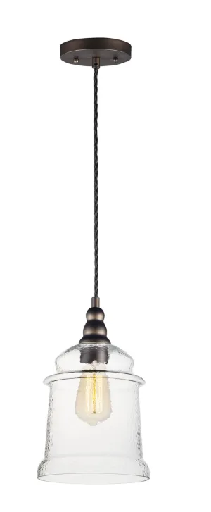 Revival 7.75" Single Light Pendant in Oil Rubbed Bronze