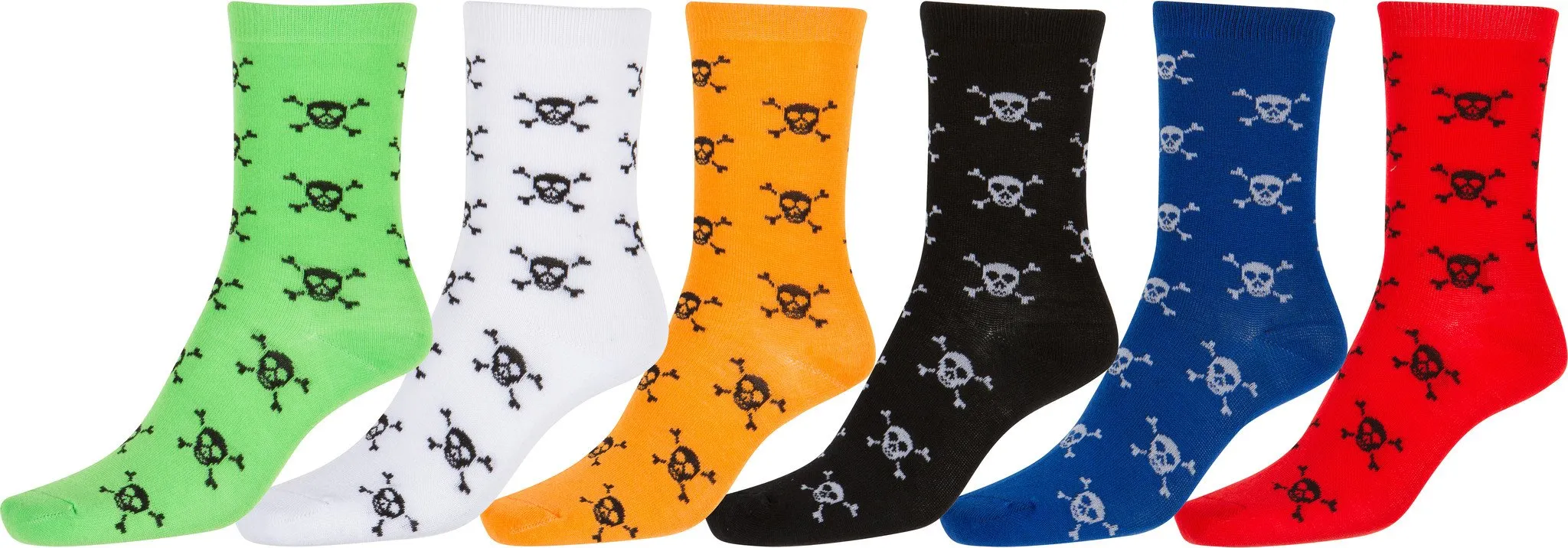 Sakkas Girl's Creative Fun Cotton Blend Crew Socks Assorted Color 6-Pack