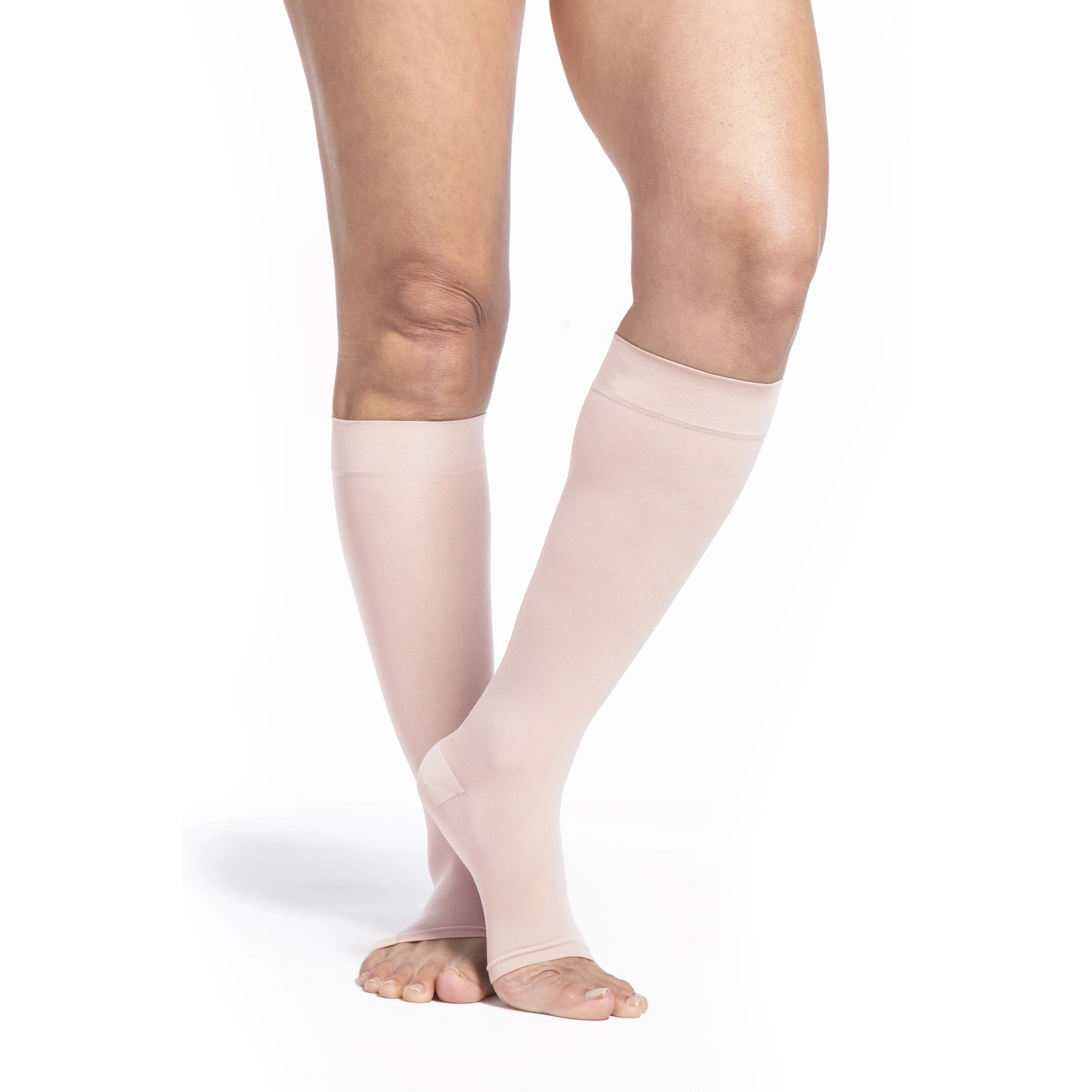 Sigvaris Sheer Knee High, Open Toe