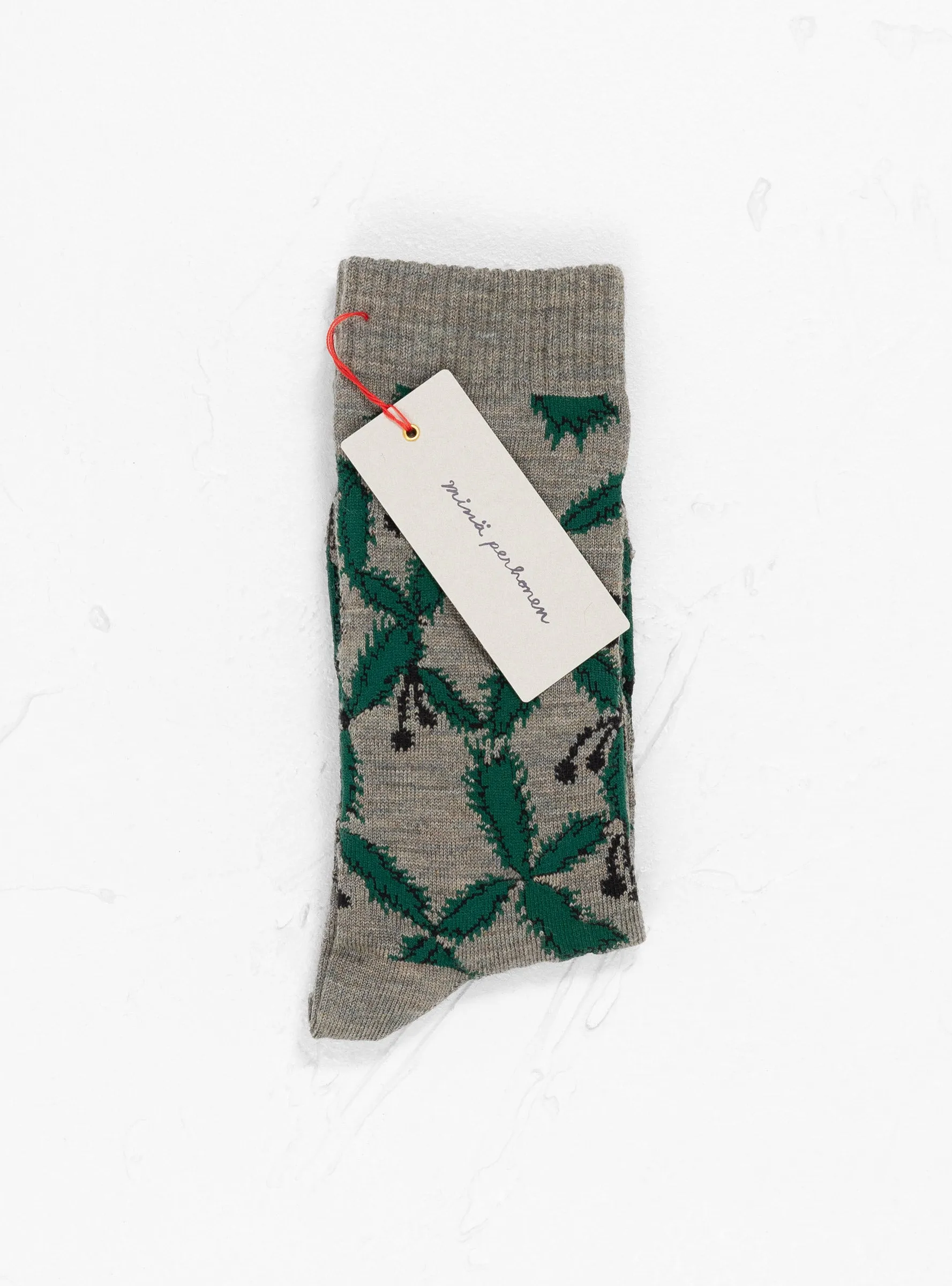 Sing Leaf Socks Grey