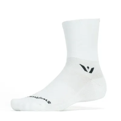 Swiftwick Aspire Four Cycling Sock - White