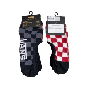 Vans Checkerboard Super No Show Socks 3-Pack