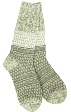 Women's Gallery Texture Crew Sock -Envy Multi